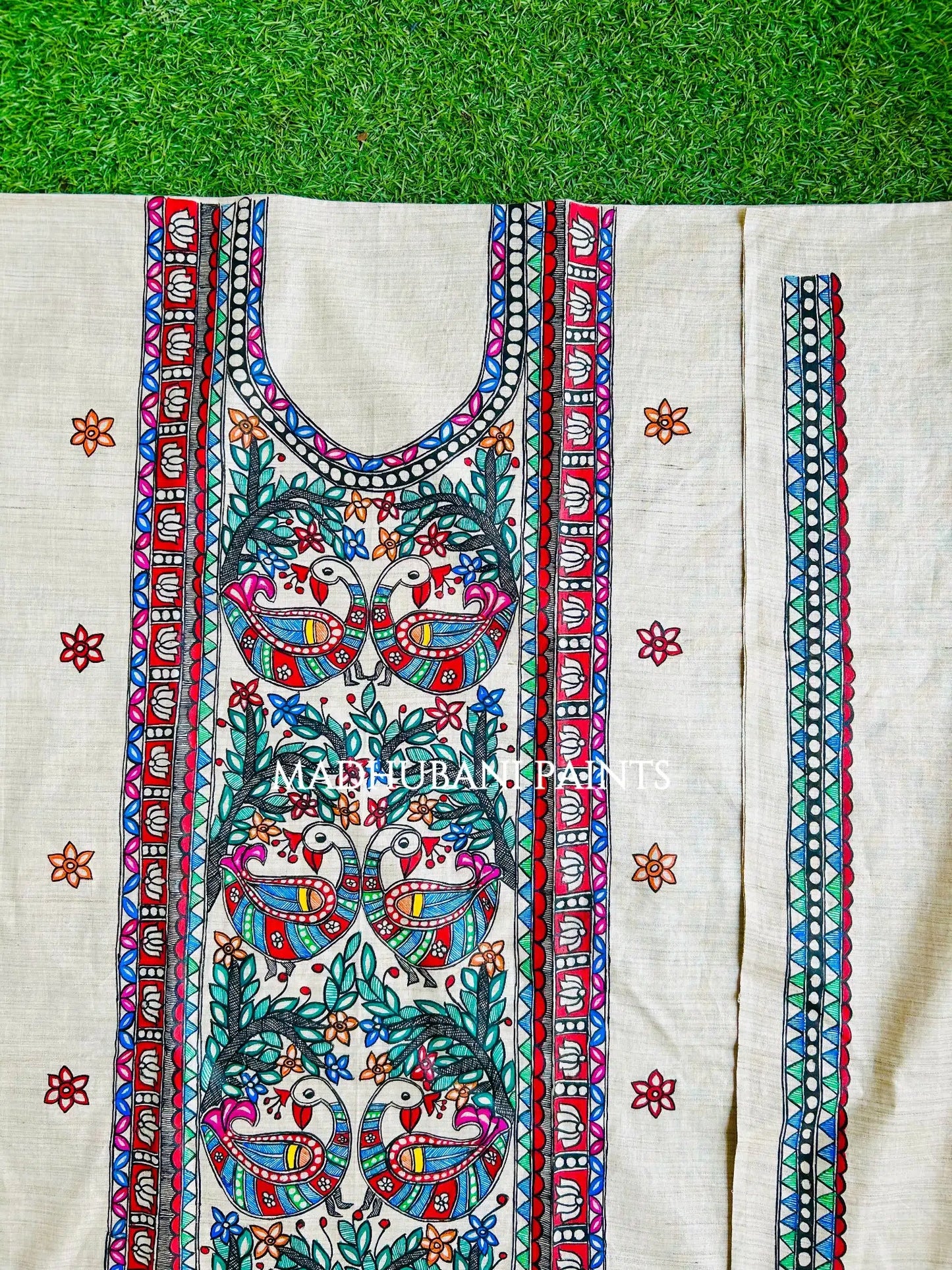 Madhuban Tussar Silk Unstitched Kurta