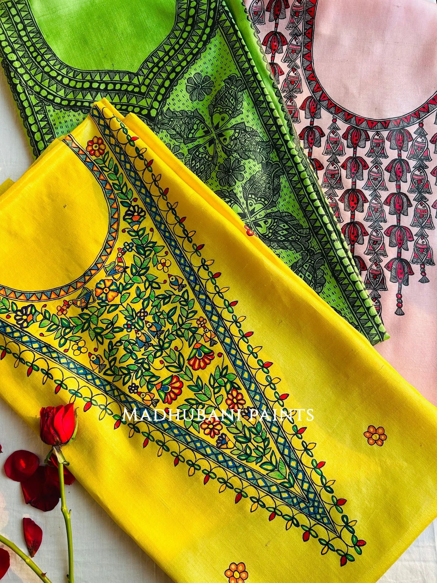 Vasudha Tussar Silk Unstitched Kurta