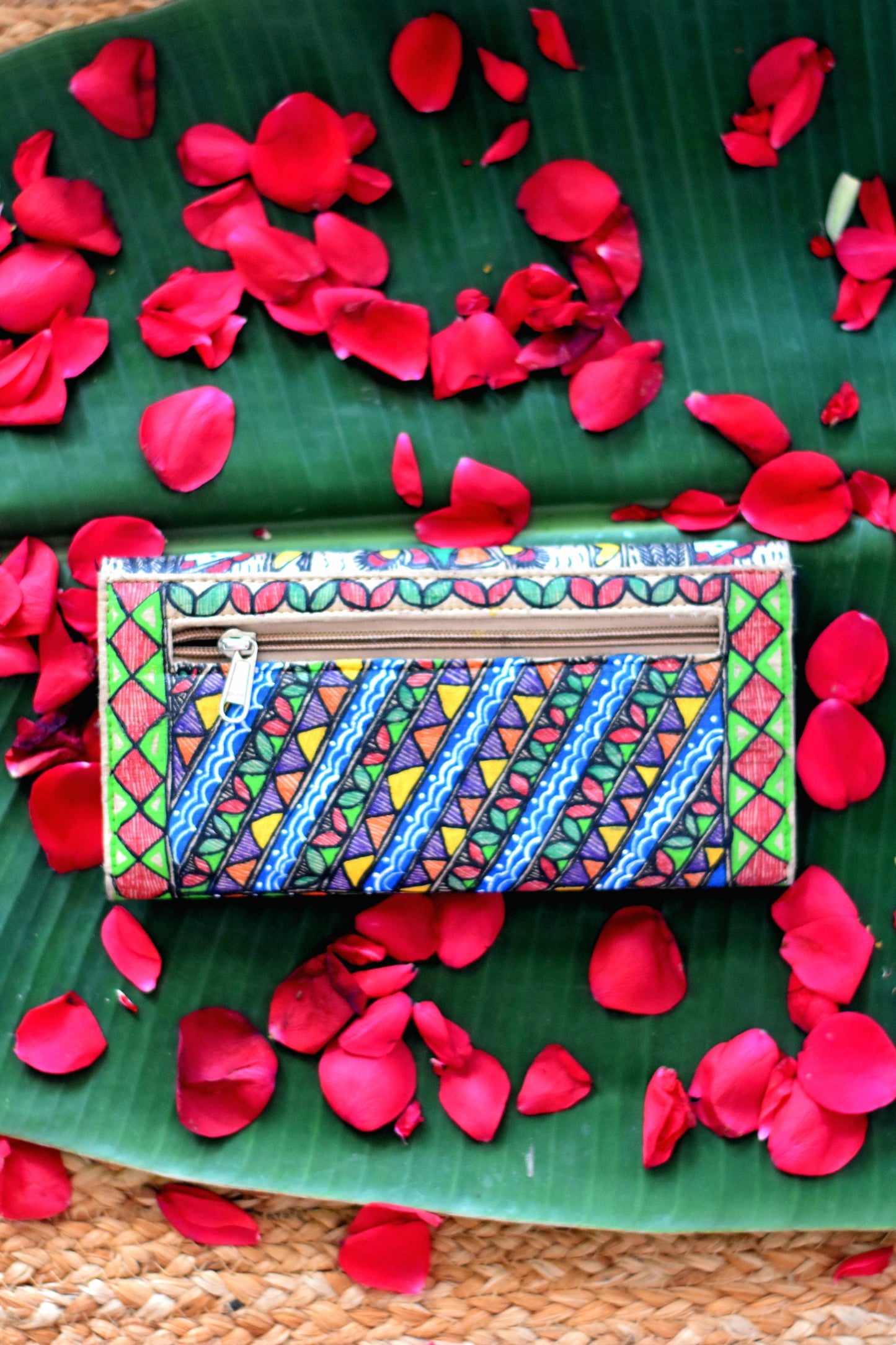 Peacock Madhubani Clutch