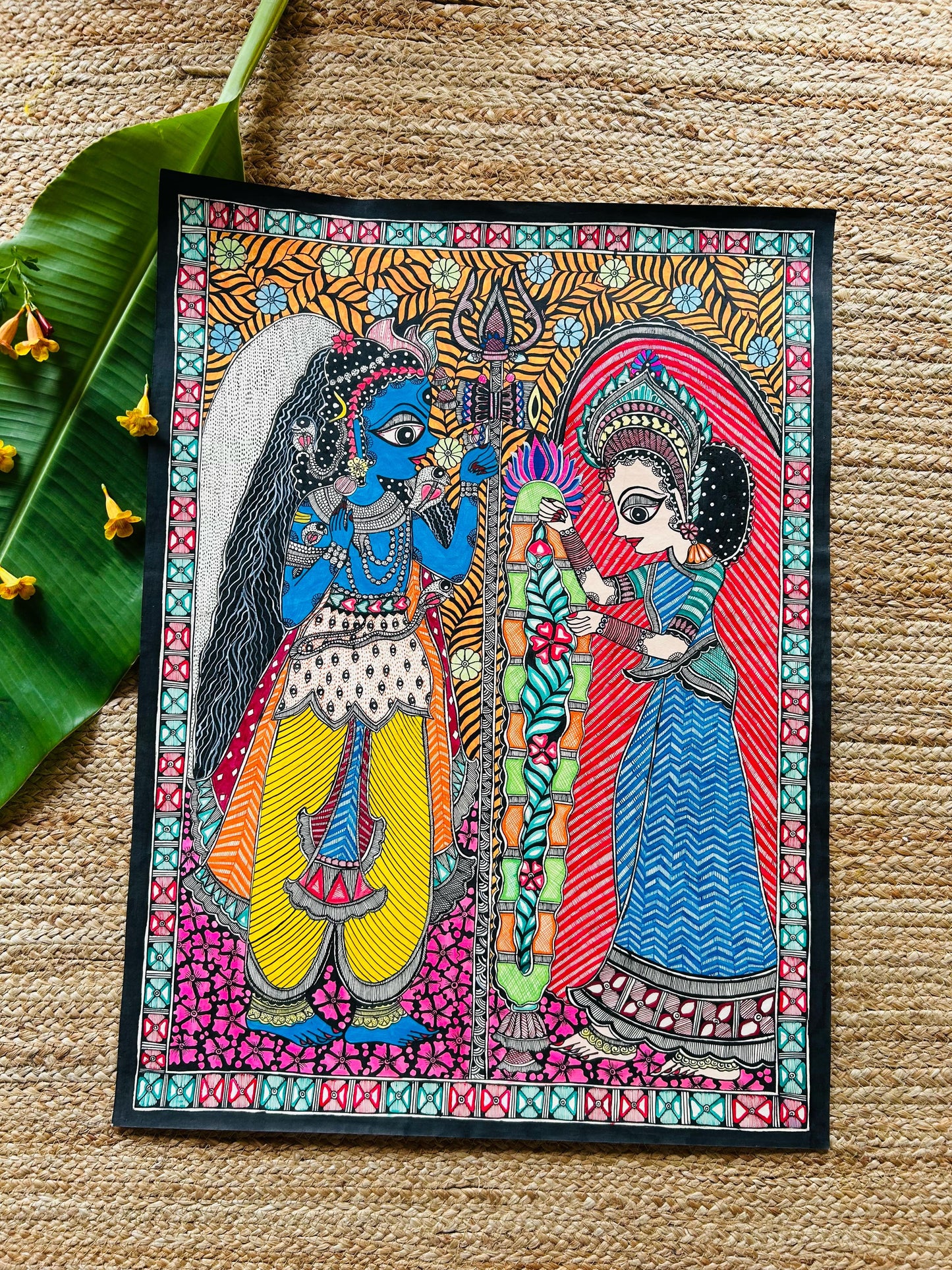 Shiv Parvati Vivah Wall Hanging