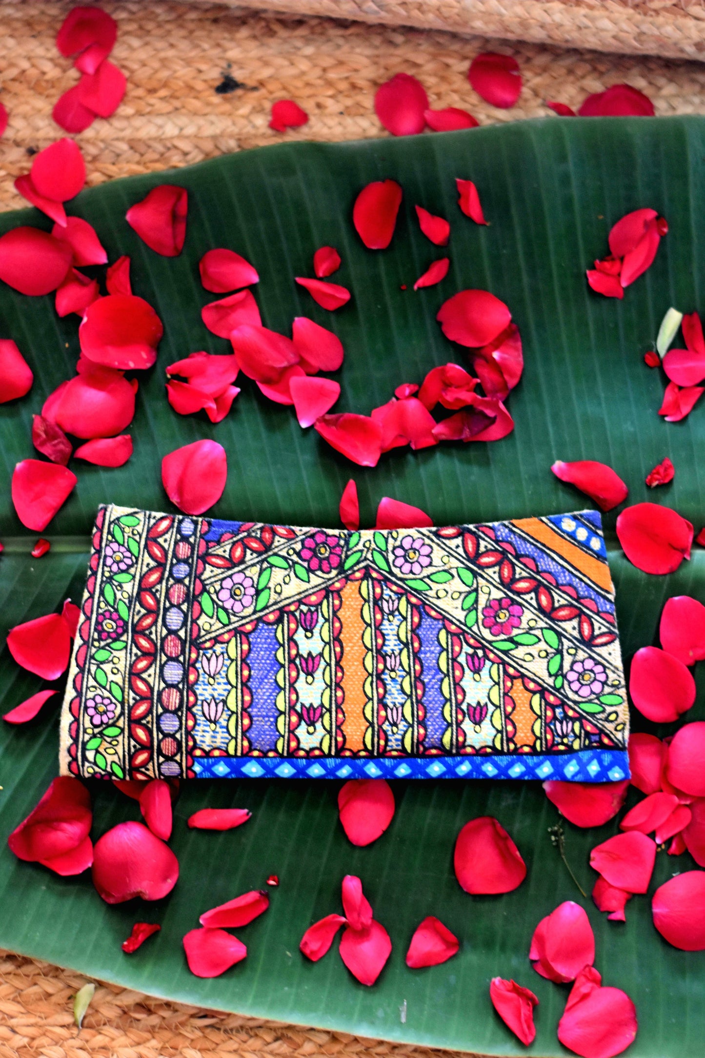 Elephant Madhubani Clutch