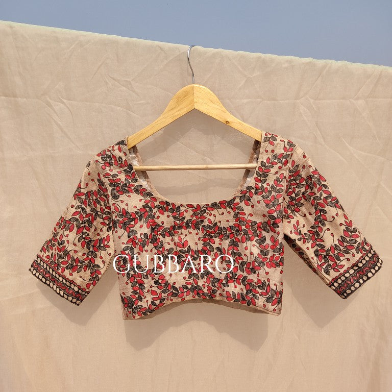 Minimal Madhubani Blouse