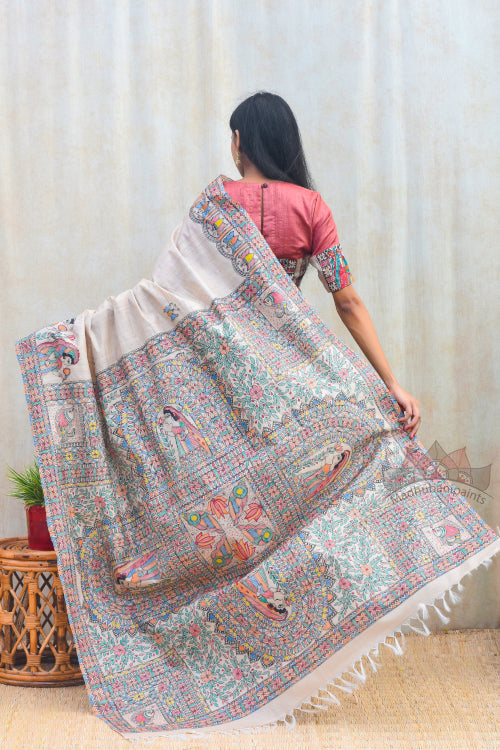 'MITHILA LEELA' Tussar Silk Saree