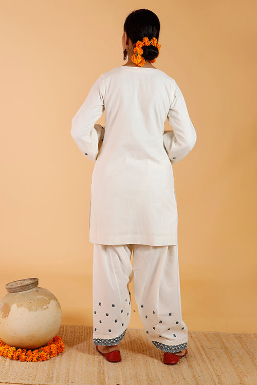 'Videha Maithil' Handpainted Madhubani Cotton Patiala Pant