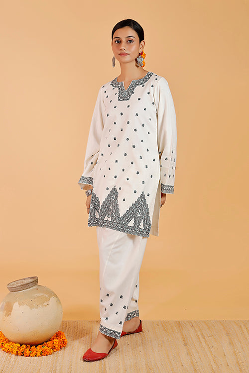 'Videha Maithil' Handpainted Madhubani Cotton Kurta