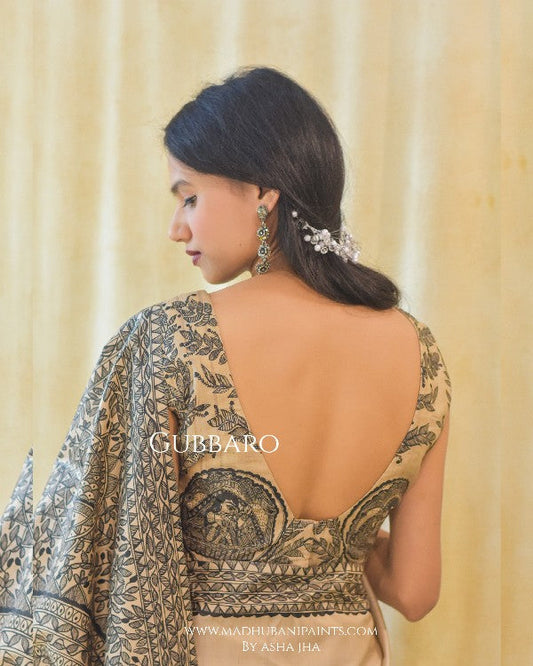 MAYUR MANDALI Handpainted Madhubani Blouse