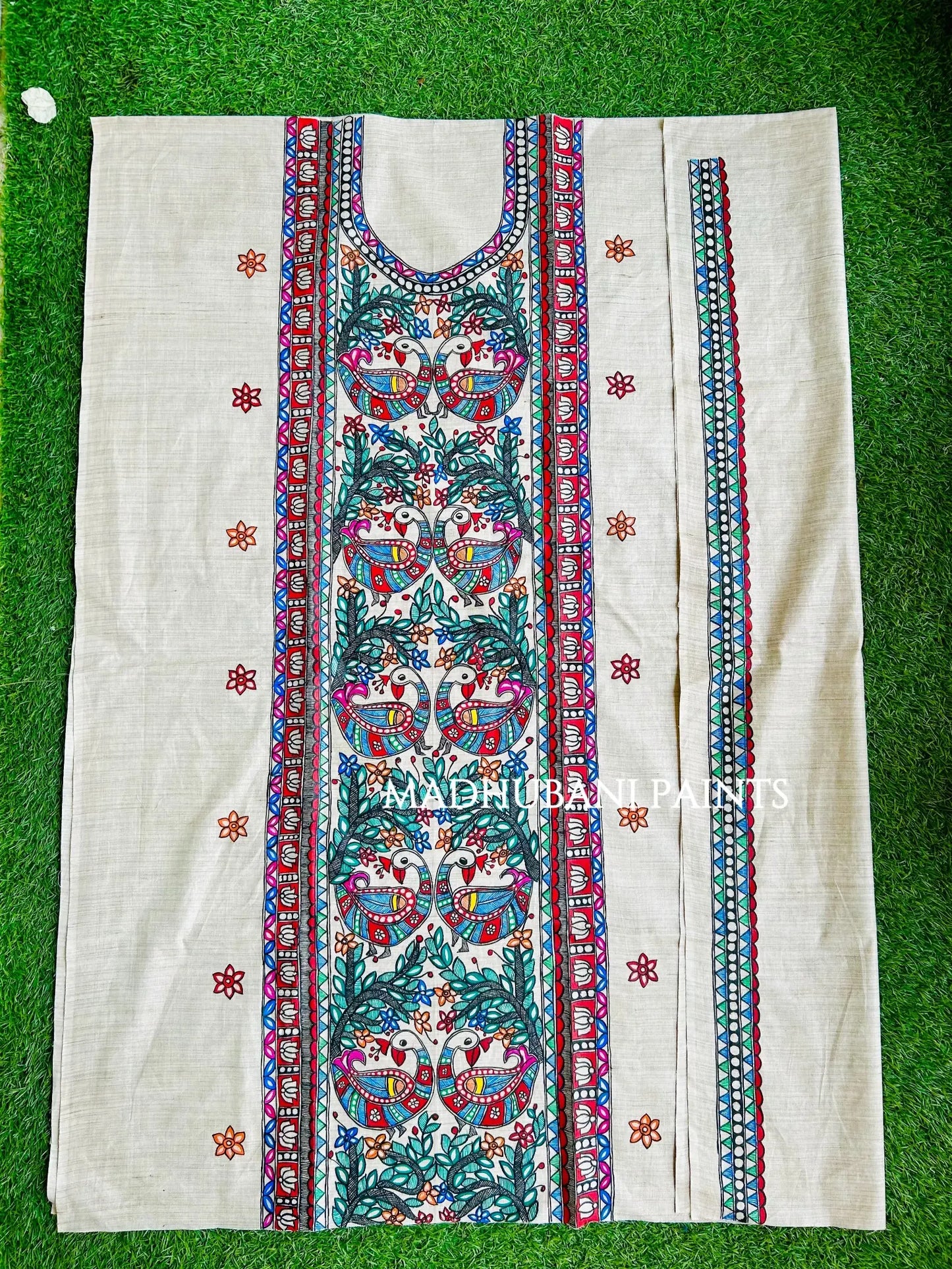 Madhuban Tussar Silk Unstitched Kurta