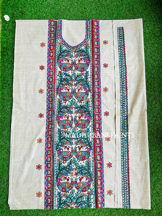 Madhuban Tussar Silk Unstitched Kurta