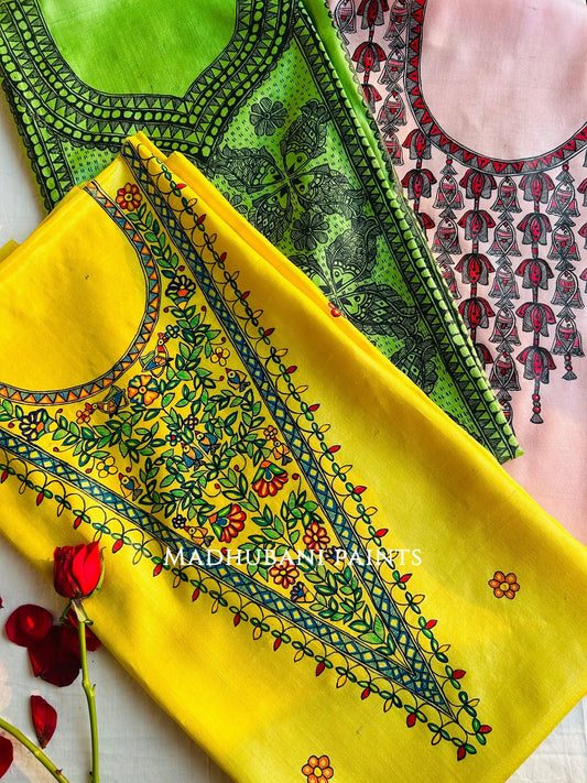 Vasudha Tussar Silk Unstitched Kurta