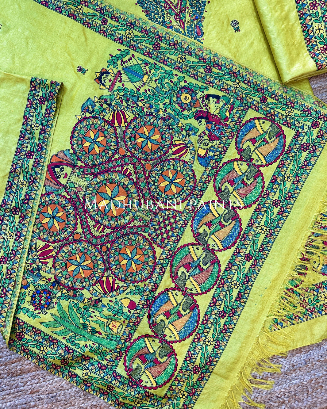 Kurtas  MADHUBANI PAINTS BY ASHA JHA