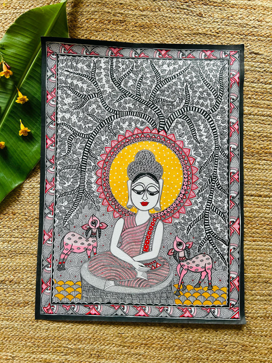 Gautam Buddha Mithila Wall Hanging