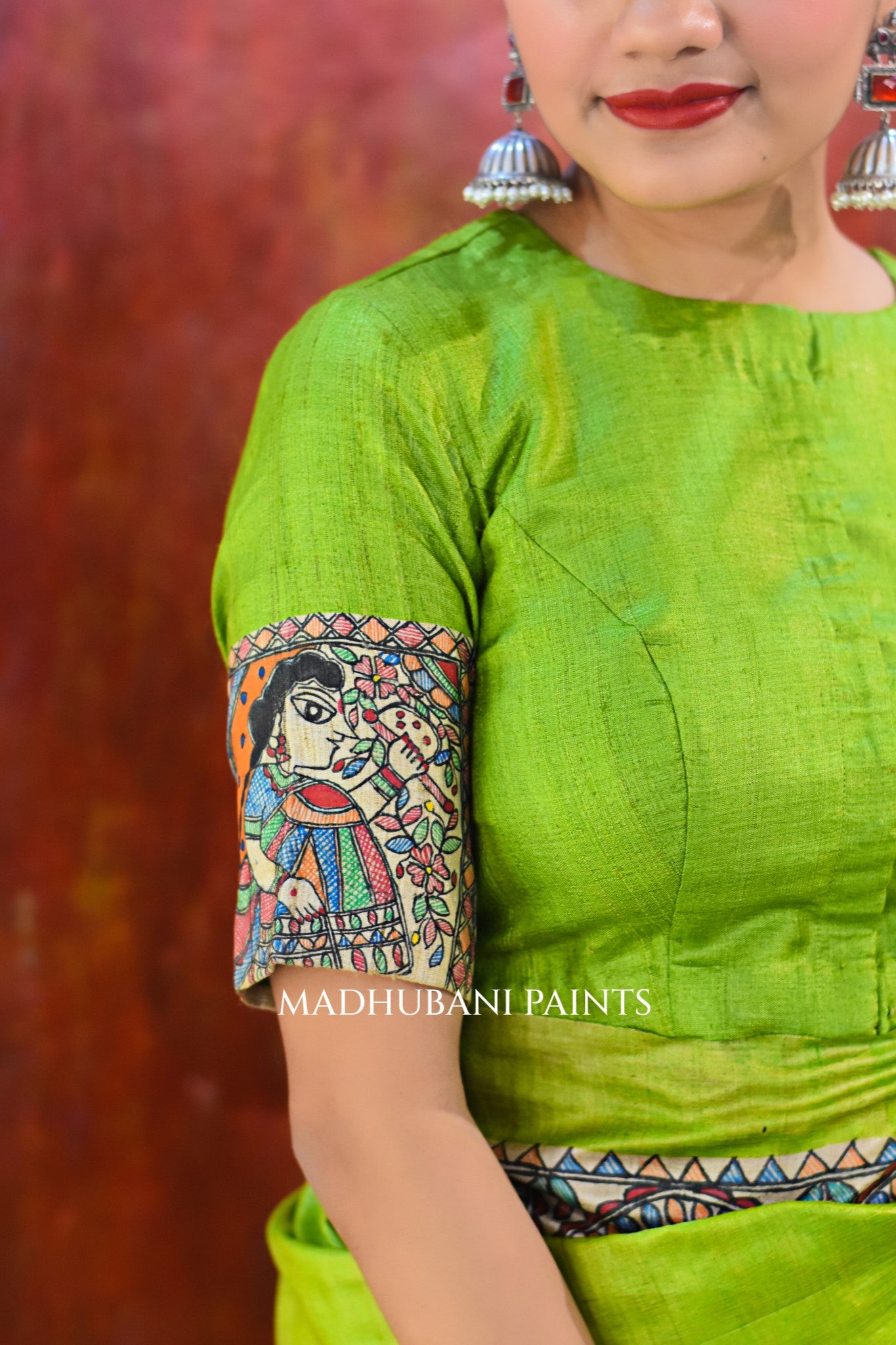 HARIYALI DOLI KA HAAR Tussar Silk Saree Blouse Set