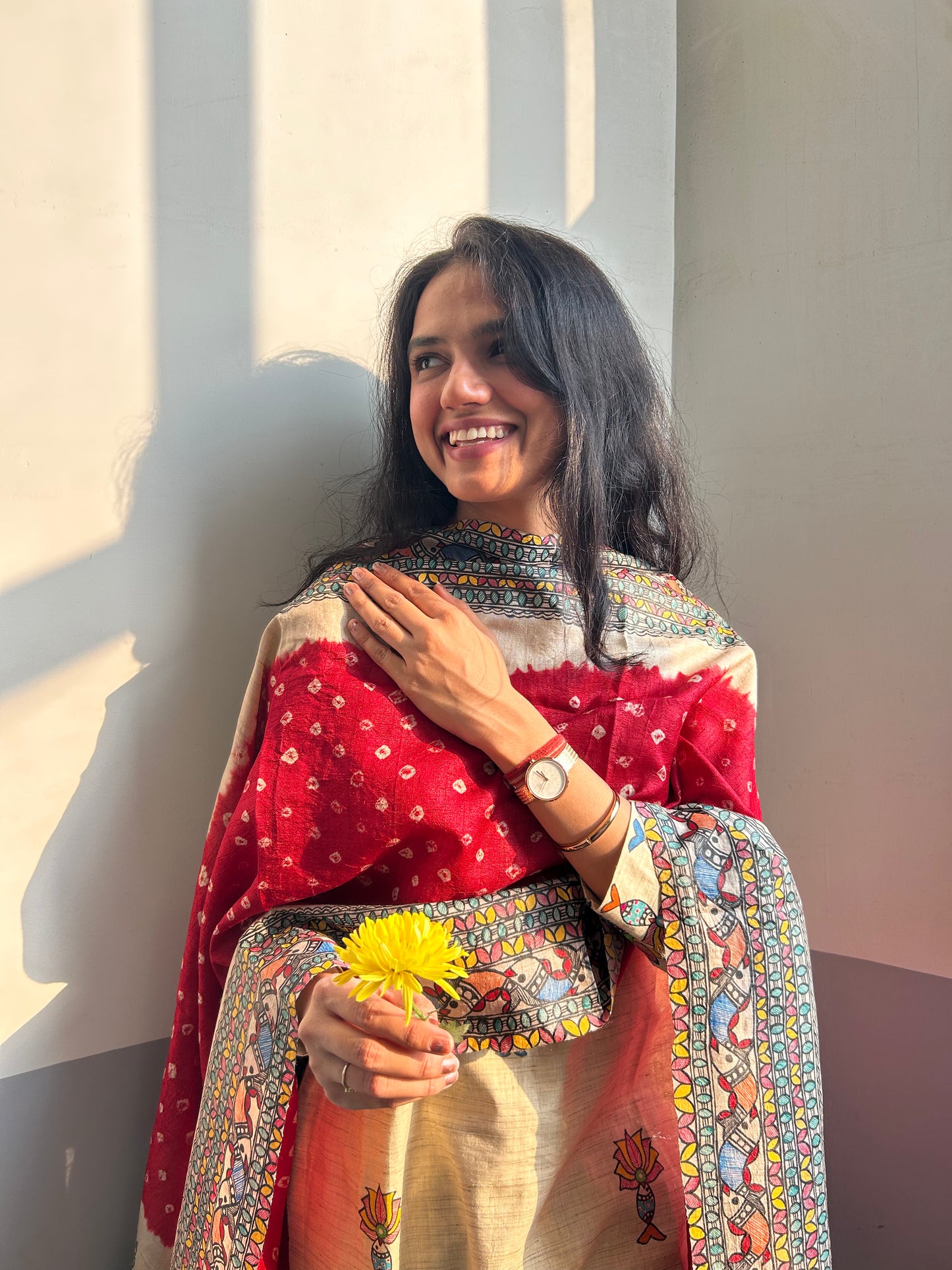 Laal Gudiya Bandhini Dupatta