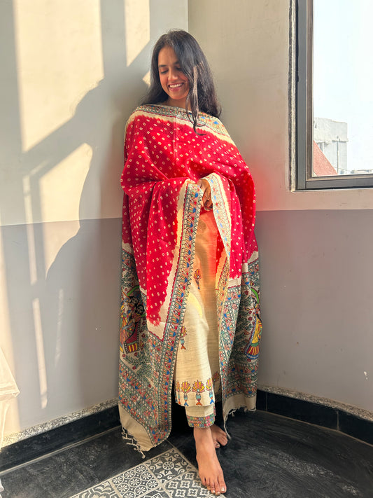 Radha Raman Bandhini Dupatta