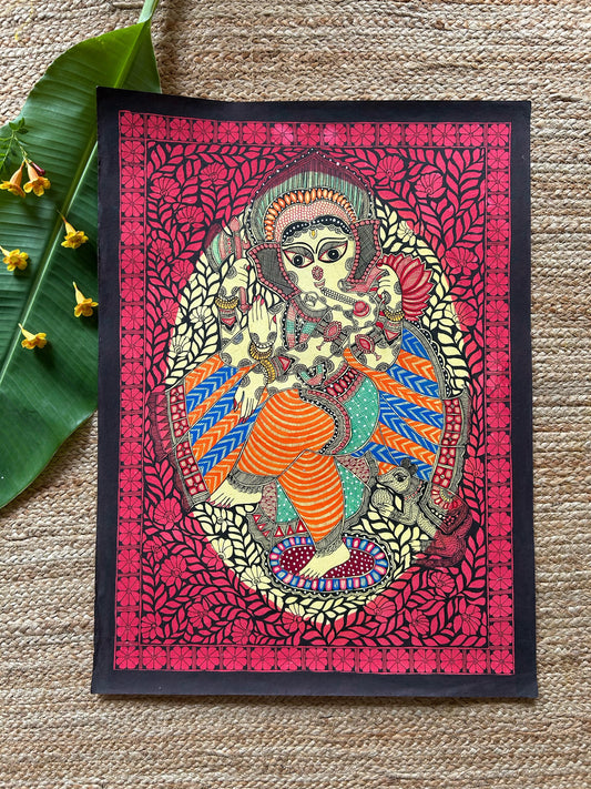 Ganesha Mithila Wall Hanging