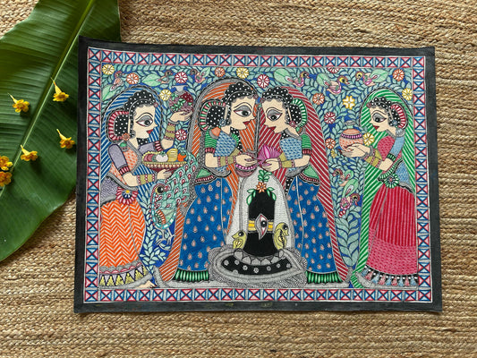 Shiv Puja Vivah Wall Hanging