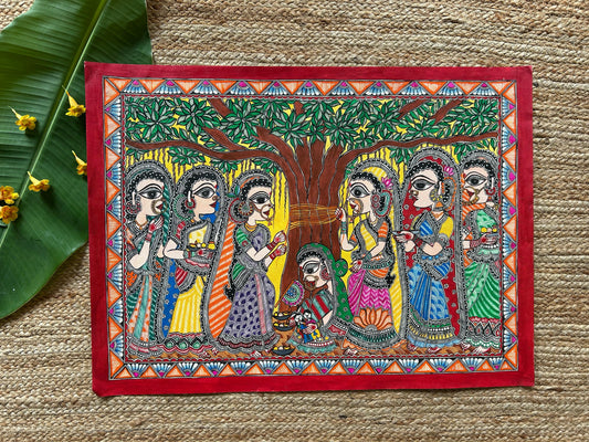 VAT SAVITRI Mithila Wall Hanging