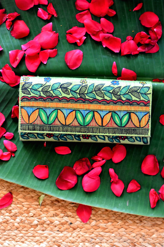 Sankh Madhubani Clutch