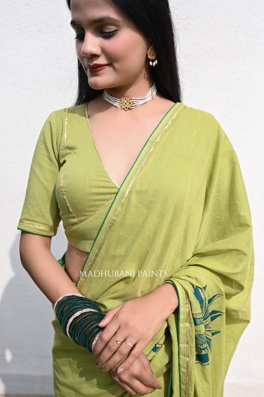 GREEN WHISPER BLOUSE