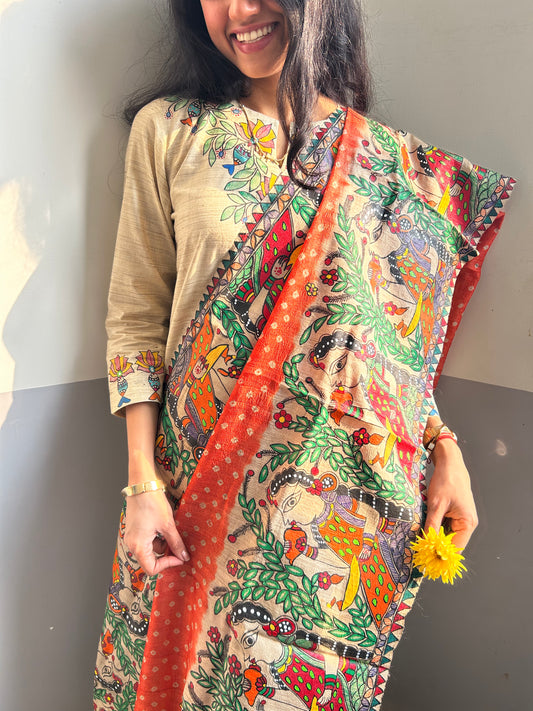 Gopi Krishnapriya Bandhini Dupatta