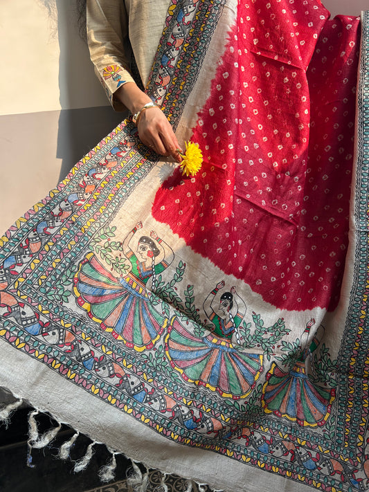 Laal Gudiya Bandhini Dupatta