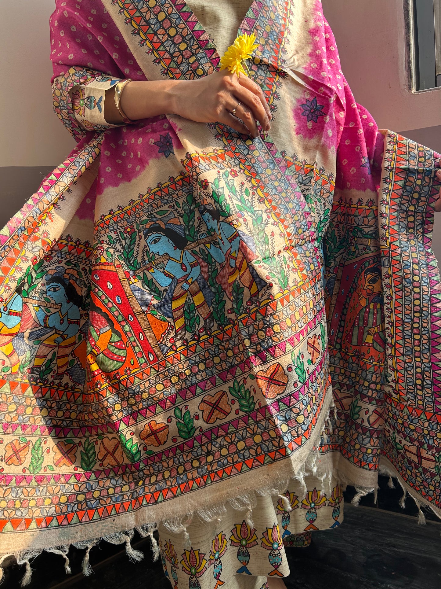 Gulabi Doli  Bandhini Dupatta