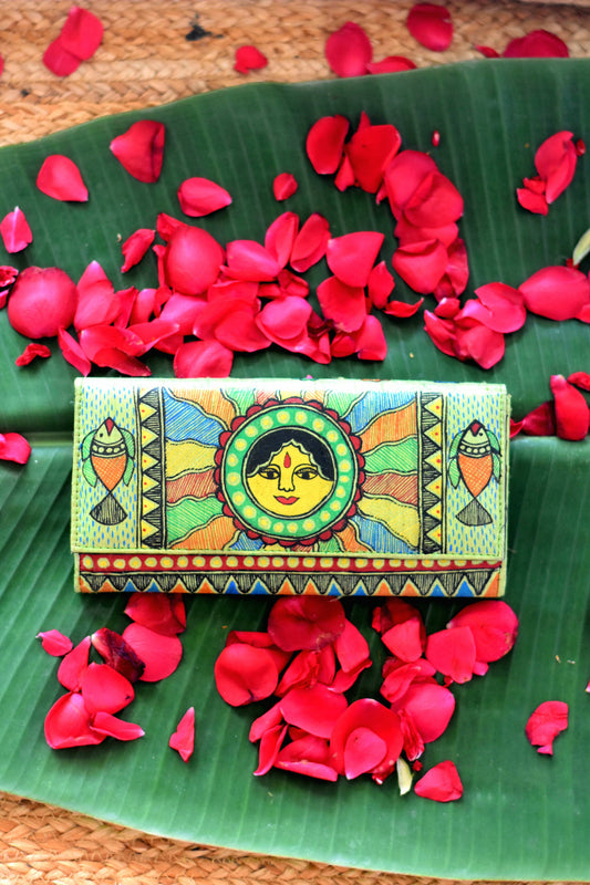 Sun Madhubani Clutch