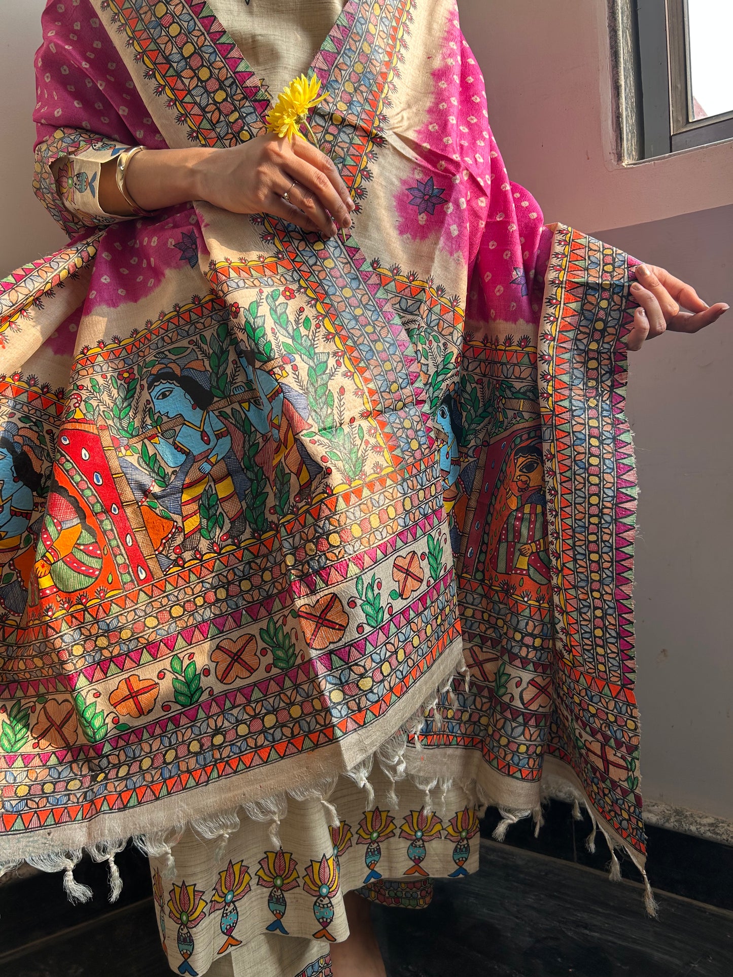 Gulabi Doli  Bandhini Dupatta