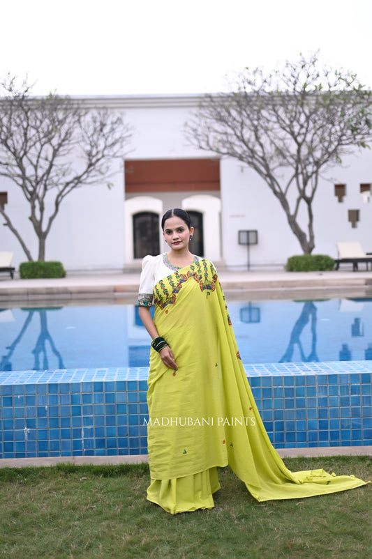 MORVAN SAREE BLOUSE SET