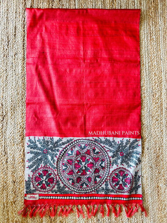 Saankh Mandala Tussar Silk Stole