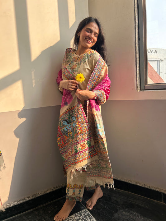 Gulabi Doli  Bandhini Dupatta