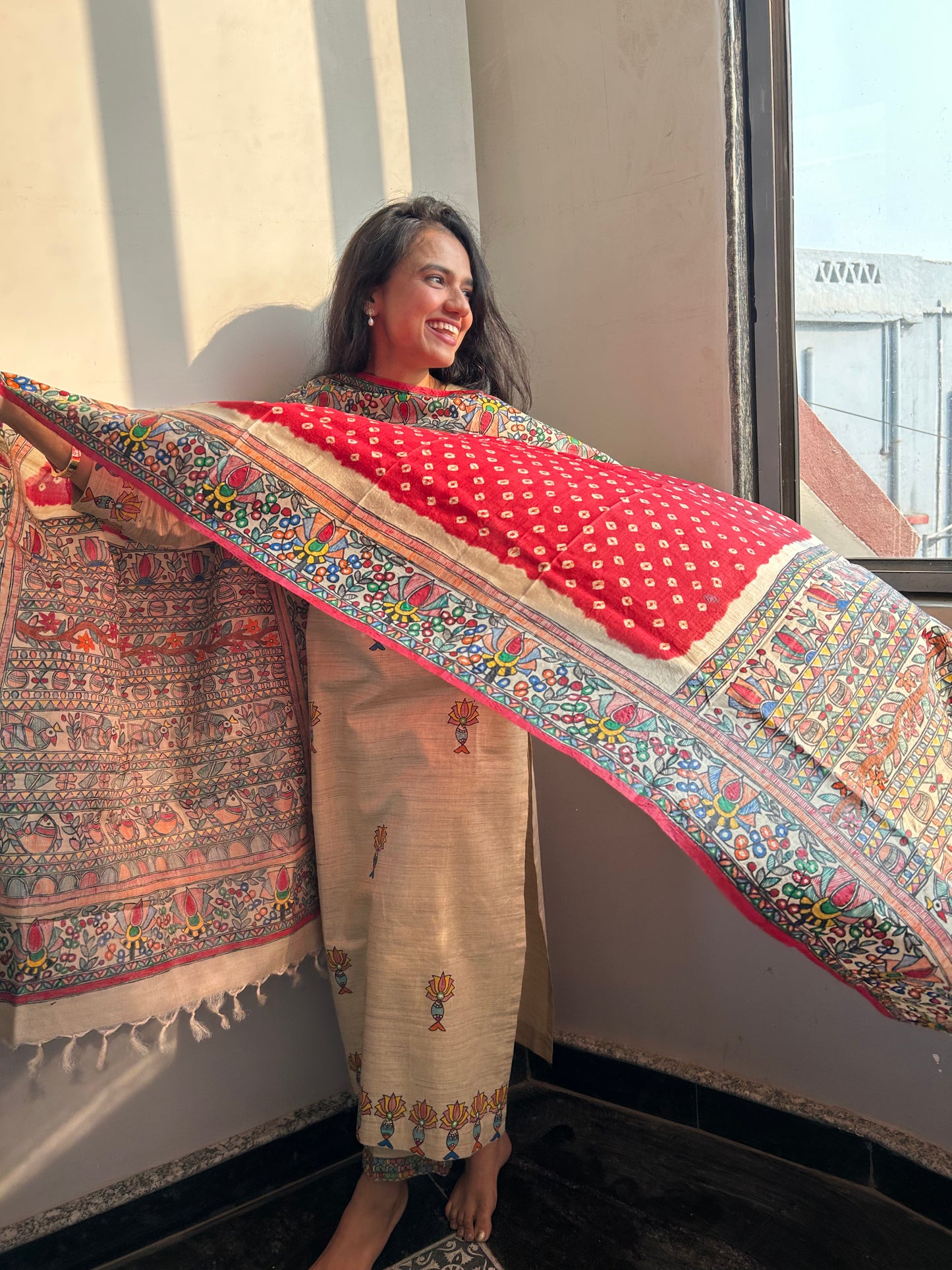 Laalima Bandhini Dupatta