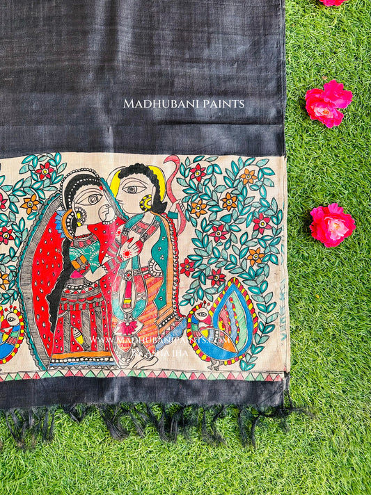 Sita Ram Tussar Silk Stole
