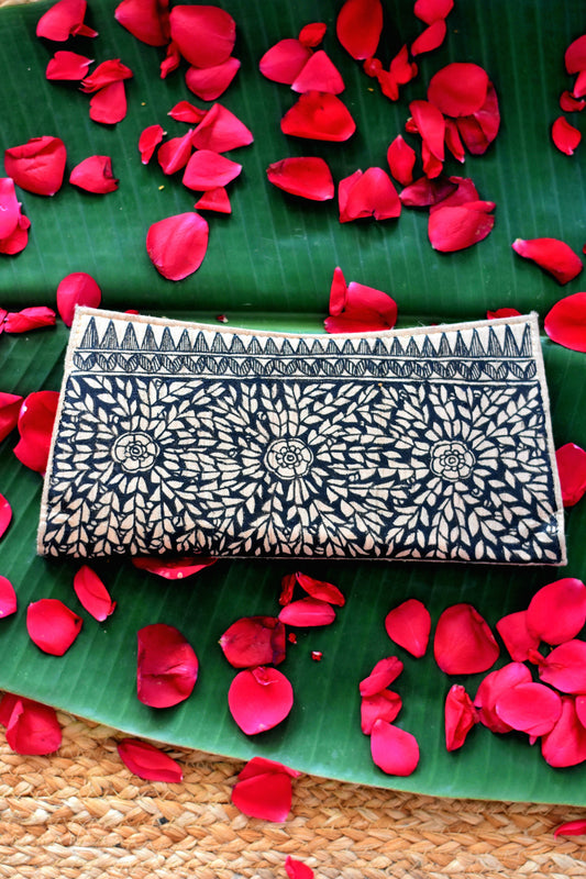Kaala Patta Madhubani Clutch