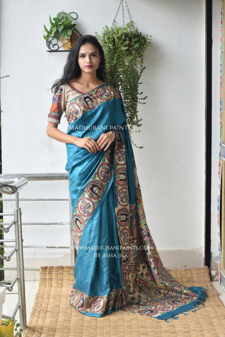 Buy Gugaliya Women Green Floral Print Pure Silk Saree Online at Best Prices  in India - JioMart.
