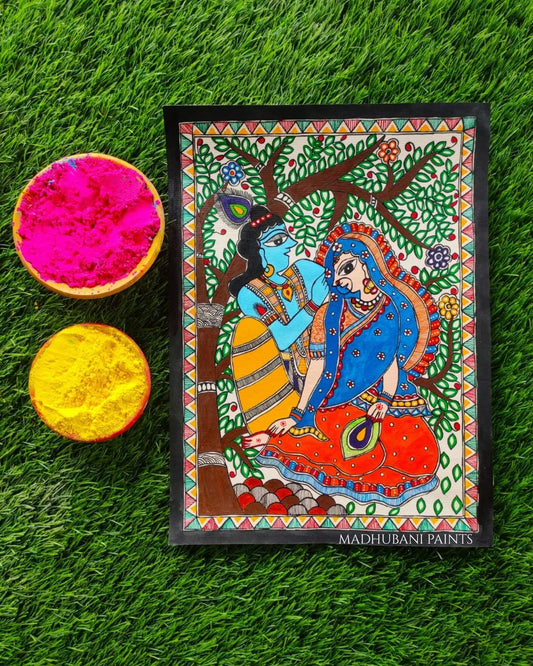 Krishna Sang Radha Leela Wall Hanging