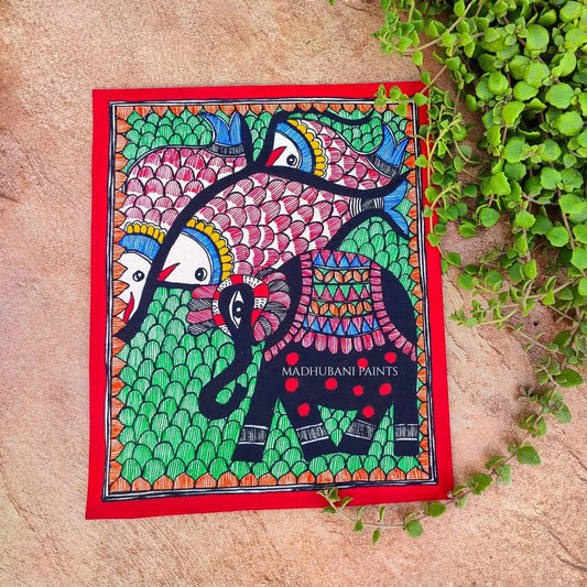 Elephant Fish Saga Wall Hanging