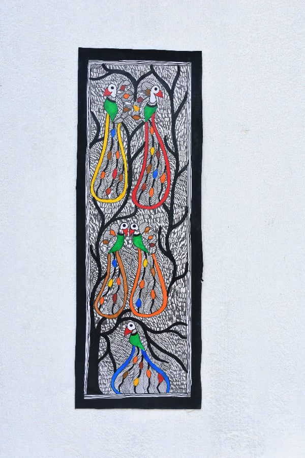 Mayur Wall Hanging – MADHUBANI PAINTS BY ASHA JHA