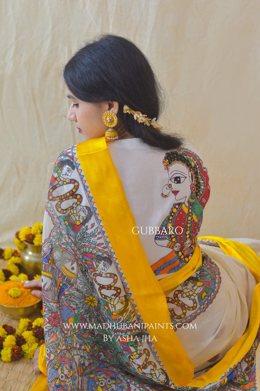 'UTSAV' Handpainted Madhubani Cotton Blouse