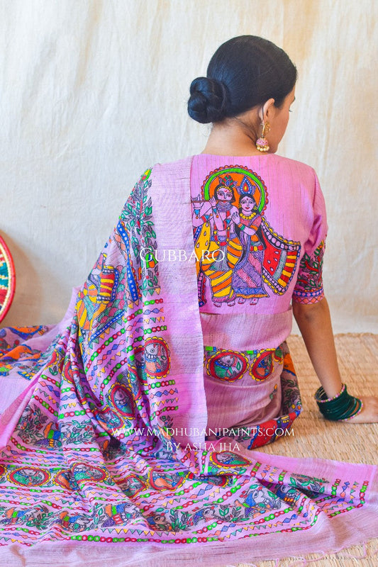 Hari Vatika Handpainted Chanderi Blouse