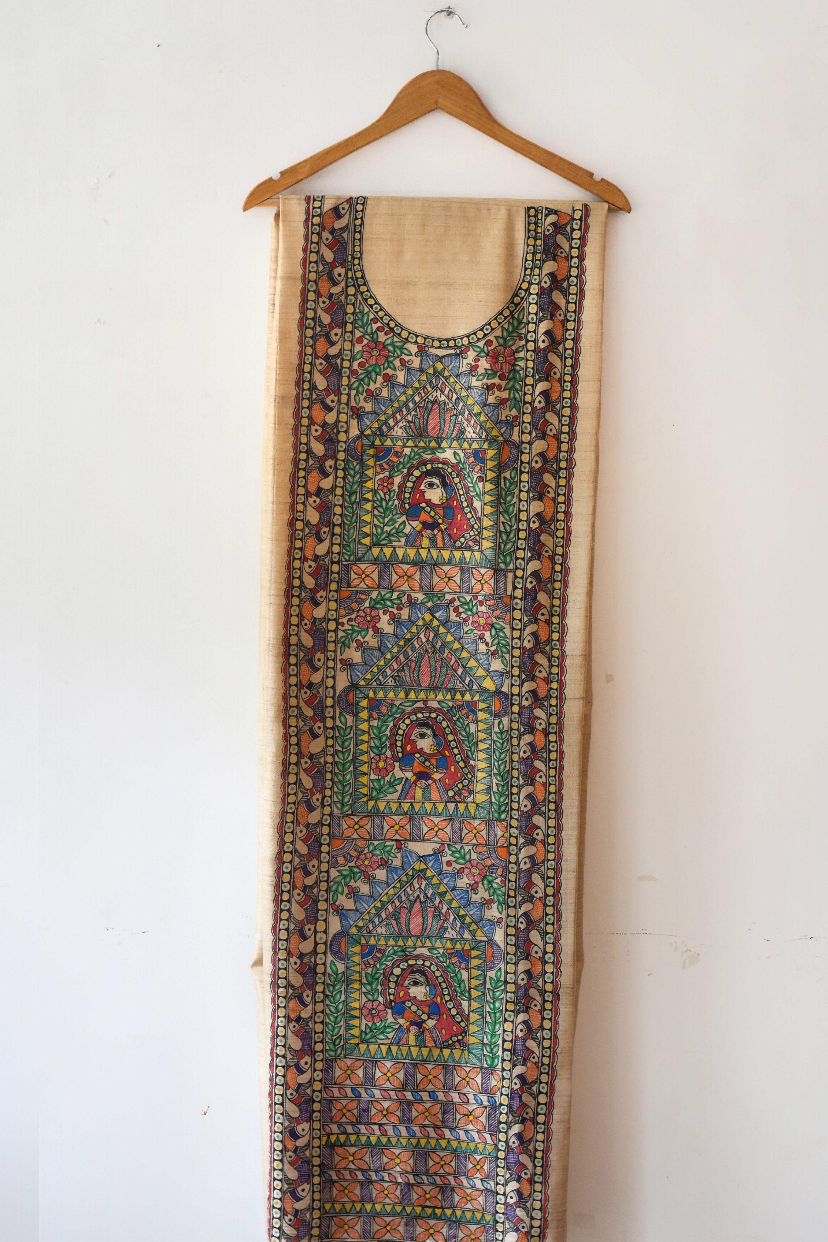 Multicolor - Handcrafted Patchwork Cotton Unstitched Kurta Material (2.6M) 37 main image 1