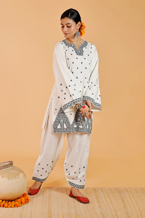 'Videha Maithil' Handpainted Madhubani Cotton Patiala Pant